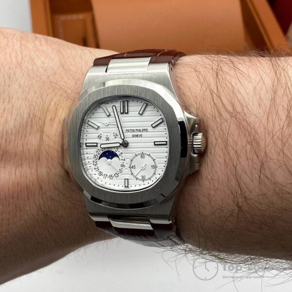 Часы Patek Philippe Men Nautilus Moon Phase — изображение 9